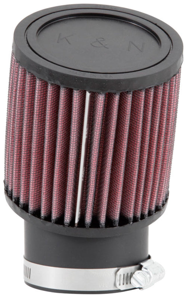K&N Engineering Air Filters - Universal Fit K&N Filter Universal Rubber Round Straight Filter 20 Deg Angled 2-7/16in Flange 3-3/4in OD 4in H