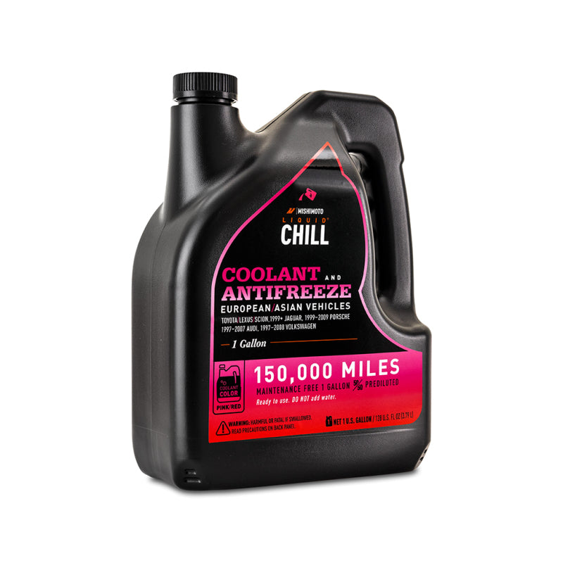 Mishimoto Coolants Mishimoto Liquid Chill EG Coolant, European/Asian Vehicles, Pink/Red