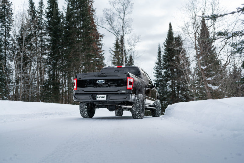 MBRP Catback MBRP 2021+ Ford F150 2.7L/3.5L/5.0L 4in T304 Stainless Steel Cat-Back - RACE VERSION