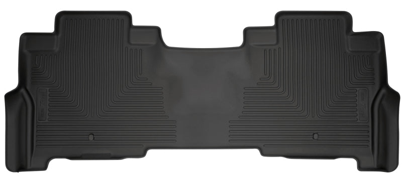 Husky Liners Floor Mats - Rubber Husky Liners 18-22 Ford Expedition WeatherBeater Second Row Black Floor Liners