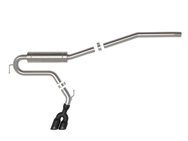 aFe Catback aFe Rebel Series 2.5in 409 SS Cat-Back Exhaust w/ Black Tip 2022 Ford Maverick
