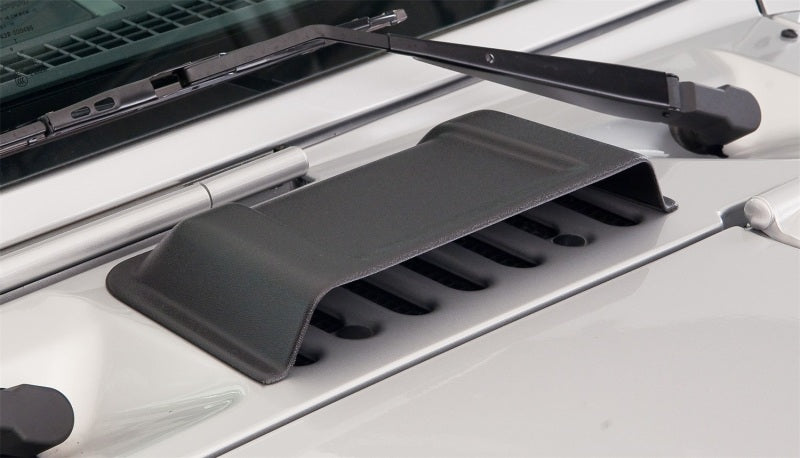 Bushwacker Body Armor & Rock Rails Bushwacker 98-18 Jeep Wrangler Trail Armor Hood Scoop (Textured Tpo) - Black