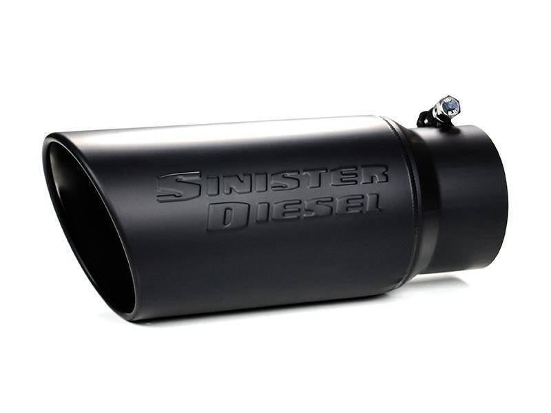 Sinister Diesel Tips Sinister Diesel Universal Black Ceramic Coated Stainless Steel Exhaust Tip (4in to 5in)