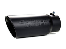 Load image into Gallery viewer, Sinister Diesel Tips Sinister Diesel Universal Black Ceramic Coated Stainless Steel Exhaust Tip (4in to 5in)