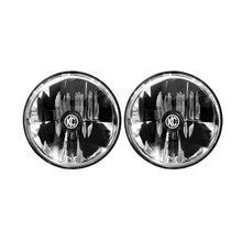 Load image into Gallery viewer, KC HiLiTES Headlights KC HiLiTES 97-06 Jeep TJ/Univ. 7in. Gravity LED H4 DOT Approved Replac. Headlight (Pair Pack System)