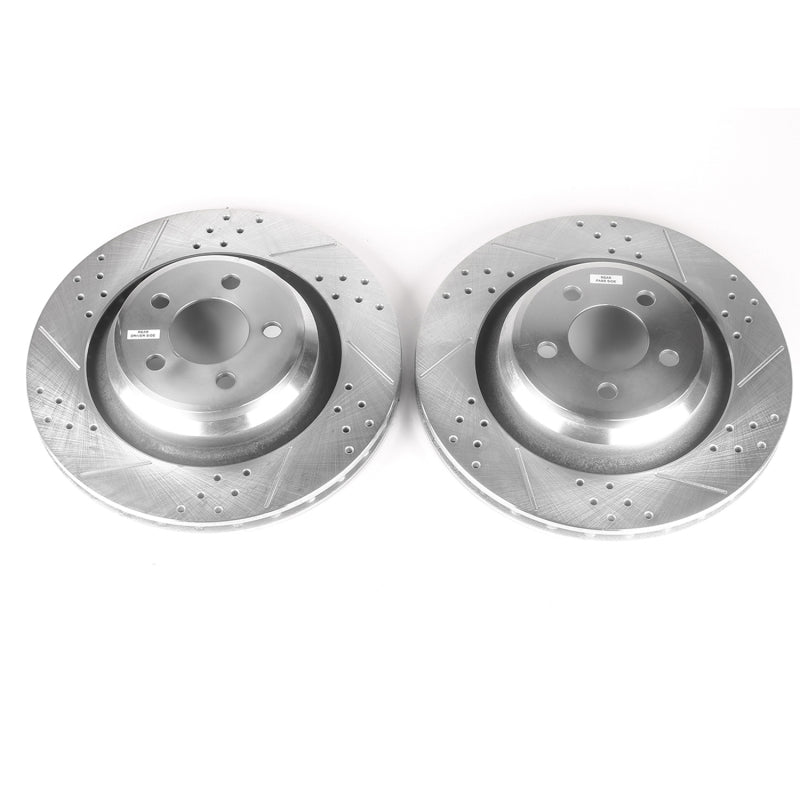 PowerStop Brake Rotors - Slot & Drilled Power Stop 05-10 Chrysler 300 Rear Evolution Drilled & Slotted Rotors - Pair