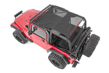 Load image into Gallery viewer, Rough Country Bikini Tops Jeep Wrangler TJ/YJ Mesh Bikini Top Plus 92-06 Black Rough Country - 85106