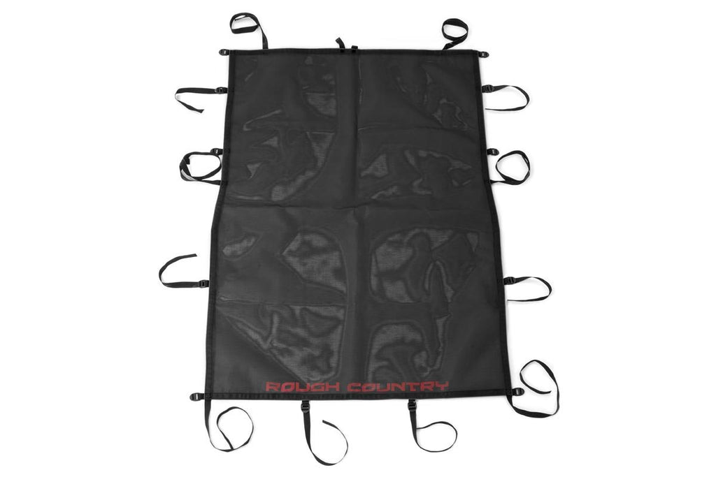 Rough Country Bikini Tops Jeep Wrangler JK Unlimited Mesh Bikini Top Plus 07-18 4 Door Black Rough Country - 85110