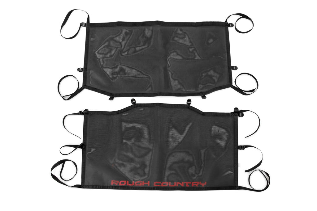 Rough Country Bikini Tops Mesh Bikini Top Plus Black Jeep Gladiator JT 4WD (20-22) Rough Country - 85118