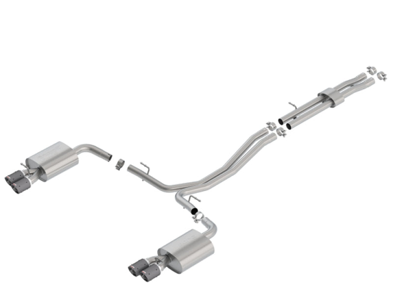 Borla Catback Borla 18-19 Ford Explorer Sport 3.5L 2.5in 2.25in Diameter S-Type Exhaust Carbon Fiber 3.5in Tip