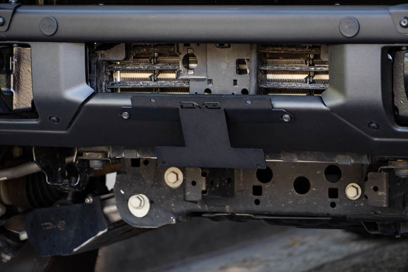 DV8 Offroad License Plate Relocation DV8 Offroad 21-22 Ford Bronco Factory Front Bumper Licence Relocation Bracket - Front