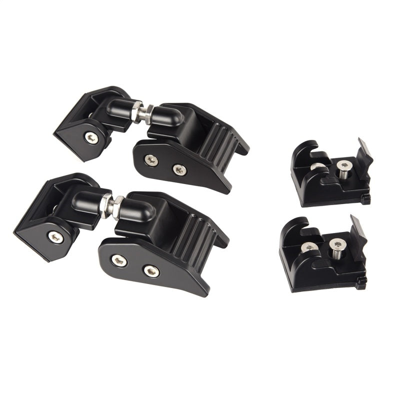 Rugged Ridge Brackets Rugged Ridge 07-18 Jeep Wrangler JK Black Hood Catches