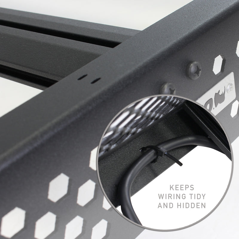 Go Rhino Roof Rack Go Rhino 19-23 Chevrolet/GMC Silverado/Sierra 1500 CC Ceros Low Profile Roof Rack - Tex. Blk