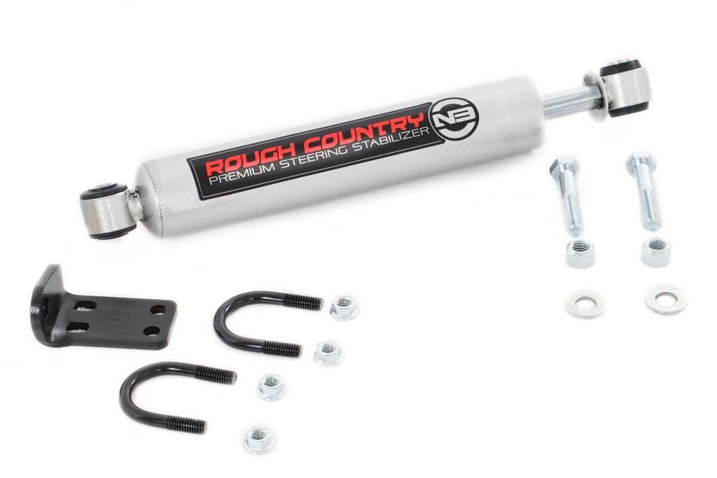 Rough Country Steering Stabilizer Jeep N3 Dual Stabilizer Conversion Kit 07-18 Wrangler JK Rough Country - 8731830