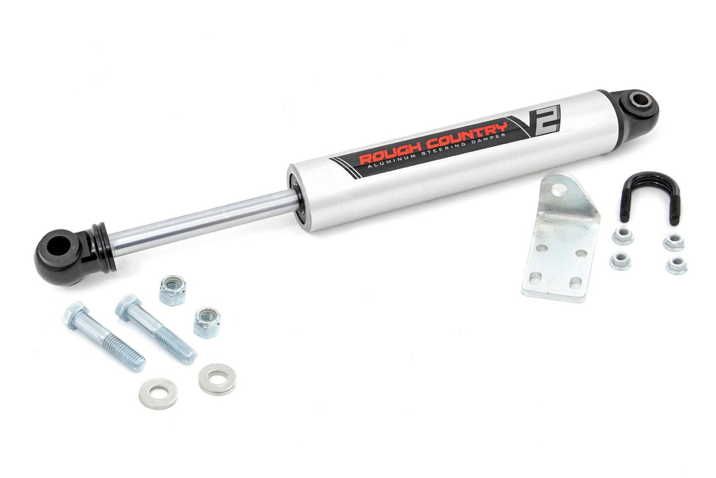 Rough Country Steering Stabilizer V2 Steering Stabilizer 99-06 and Classic Chevy/GMC 1500 Rough Country - 8732070