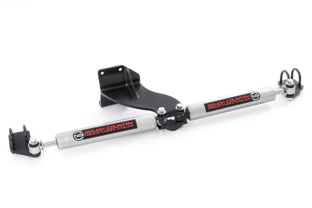 Rough Country Steering Stabilizer Dodge Dual Steering Stabilizer 14-20 RAM 2500/3500 Rough Country - 8749430
