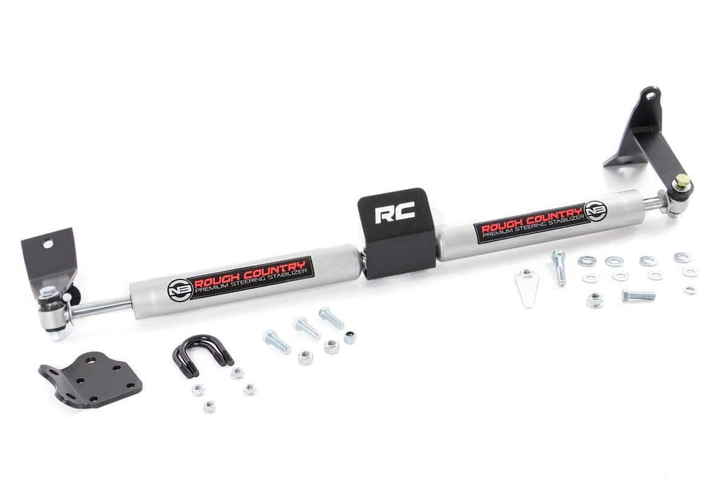 Rough Country Steering Stabilizer Dodge Dual Steering Stabilizer 03-13 RAM 2500 03-12 RAM 3500 Rough Country - 8749530