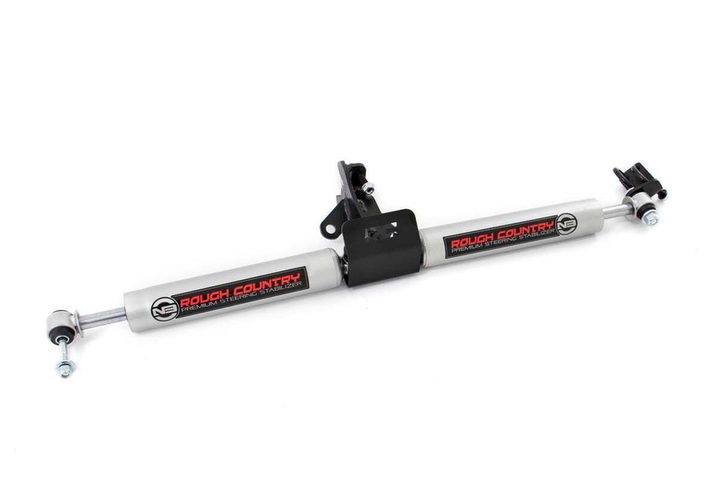 Rough Country Steering Stabilizer Jeep Dual Steering Stabilizer 99-04 Grand Cherokee WJ Rough Country - 8749630