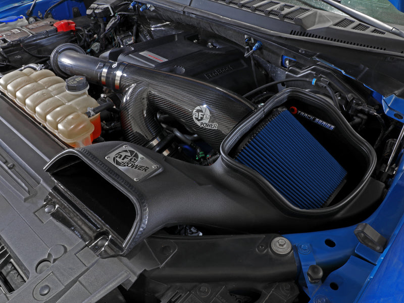 aFe Cold Air Intakes aFe 17-20 Ford F-150/Raptor Track Series Carbon Fiber Cold Air Intake System With Pro 5R Filters