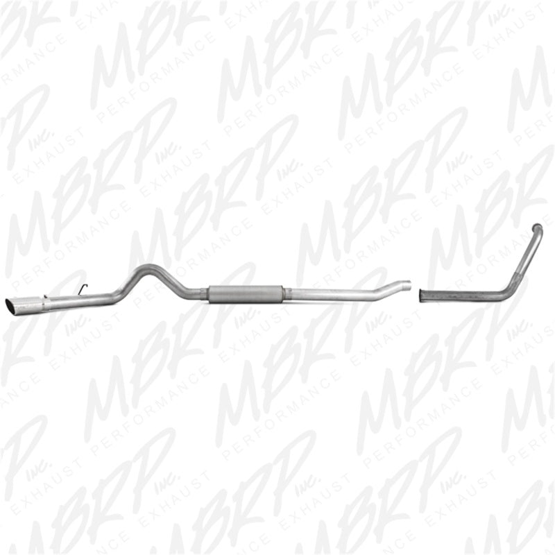 MBRP Catback MBRP 2003-2007 Ford F-250/350 6.0L EC/CC Turbo Back Single Side (Stock Cat)