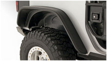 Load image into Gallery viewer, Bushwacker Fender Flares Bushwacker 07-18 Jeep Wrangler Flat Style Flares 2pc Fits 2-Door Sport Utility Only - Black