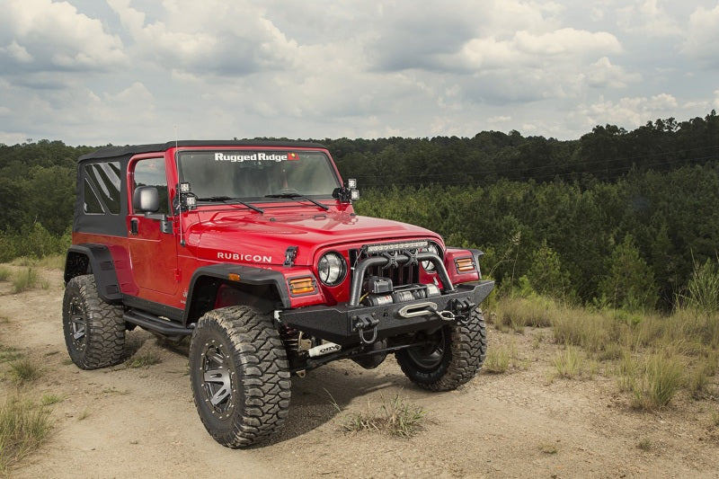 Rugged Ridge Fender Flares Rugged Ridge Hurricane Fender Flare Kit 97-06 Jeep Wrangler TJ