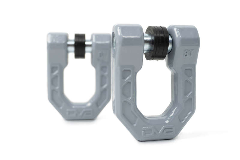 DV8 Offroad Bumper Accessories DV8 Offroad Elite Series D-Ring Shackles - Pair (Gray)