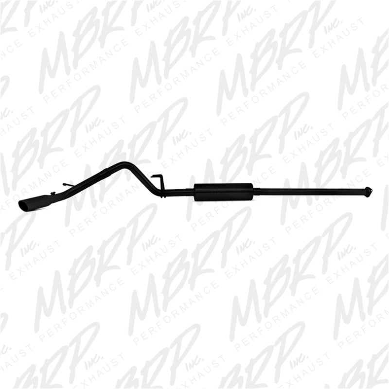 MBRP Catback MBRP 09-14 Toyota Tacoma 4.0L EC/CC Cat-Back Single Exit AL - Black