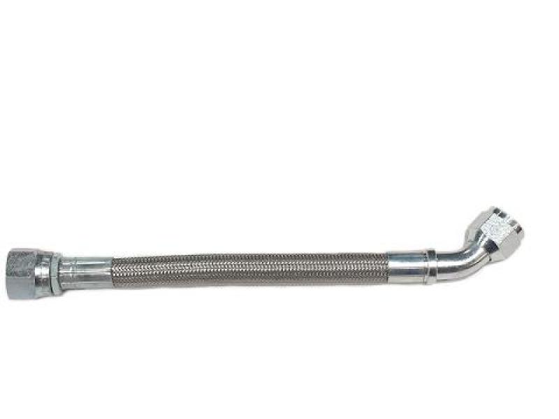 ATP Fittings ATP 12in L -10 AN Steel Braided Hose Straight/45 Degree Hose Ends (For Oil/Coolant)