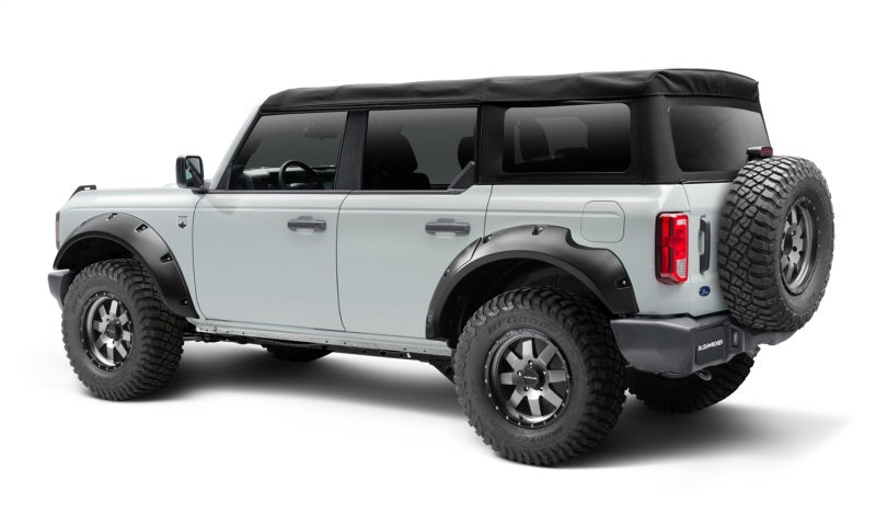 Bushwacker Fender Flares Bushwacker 2021+ Ford Bronco 4-Door Pocket Style Flares 4pc - Black