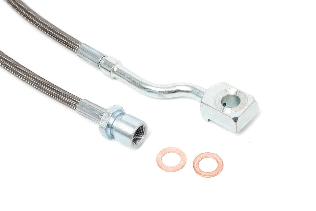 Rough Country Brake Lines Extended Front Brake Lines 5-7.5 Inch Lifts 07-19 Silverado/Sierra 1500/SUV Rough Country - 89370