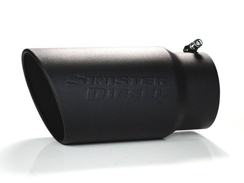 Sinister Diesel Tips Sinister Diesel Universal Black Ceramic Coated Stainless Steel Exhaust Tip (5in to 6in)