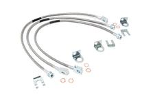 Load image into Gallery viewer, Rough Country Brake Lines Jeep Front &amp; Rear Stainless Steel Brake Lines 4-6 Inch Lifts XJ/YJ/TJ Rough Country - 89715