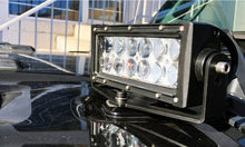 Load image into Gallery viewer, Quake LED Light Bar Jeep Wrangler JL/Gladiator Single 8 Inch Light Bar Hood Hinge Mount - QBJ899