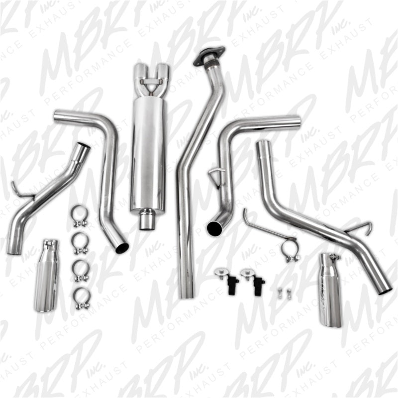 MBRP Catback MBRP 2003-2007 Chev/GMC 1500 Classic 4.8/5.3L EC/CC-SB Cat Back Dual Split Side