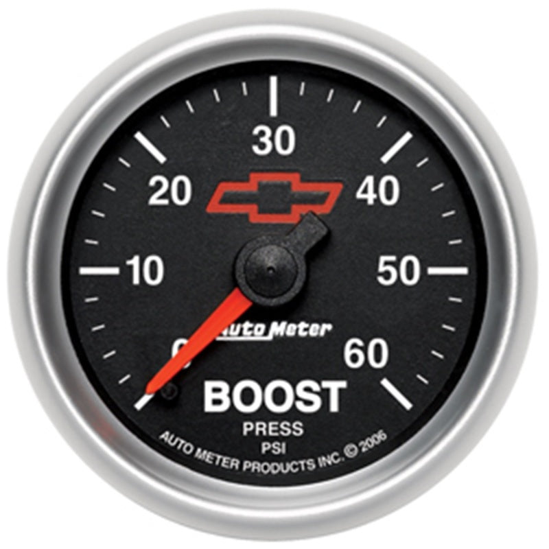 AutoMeter Gauges Autometer GM Performance Parts 2-1/16in 0-60 PSI Mechanical Boost Gauge