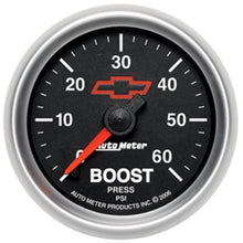 Load image into Gallery viewer, AutoMeter Gauges Autometer GM Performance Parts 2-1/16in 0-60 PSI Mechanical Boost Gauge