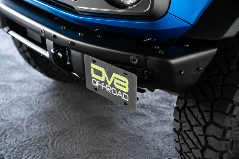 DV8 Offroad License Plate Relocation DV8 Offroad 21-22 Ford Bronco Factory Front Bumper License Relocation Bracket - Side