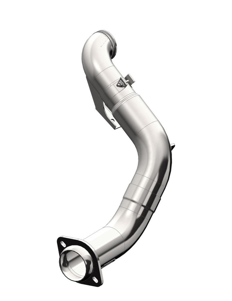 MBRP Downpipes MBRP 2015 Ford 6.7L Powerstroke (Non Cab & Chassis Only) 4in Turbo Down-Pipe T409 Aluminized
