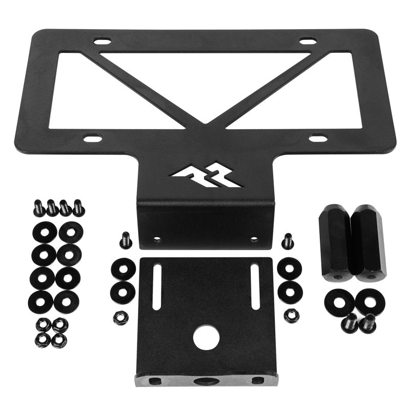 Rugged Ridge Spare Tire Carriers Rugged Ridge Tag Relocation Bracket Rear 18-20 Jeep Wrangler JL