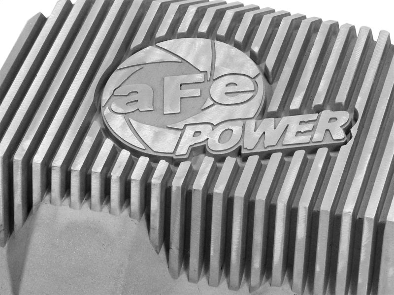 aFe Diff Covers afe Front Differential Cover (Raw; Street Series); Ford Diesel Trucks 94.5-14 V8-7.3/6.0/6.4/6.7L