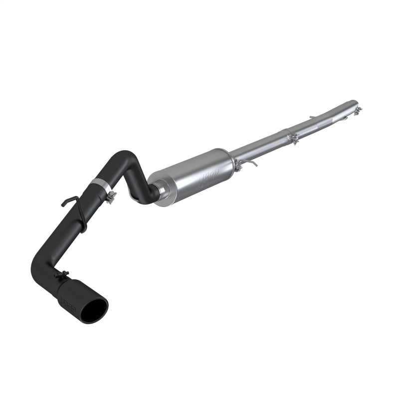 MBRP Catback MBRP 2019 Ford Ranger Ecoboost 2.3L 4in OD Tip Single Side Exit 3in Black Coated Cat Back