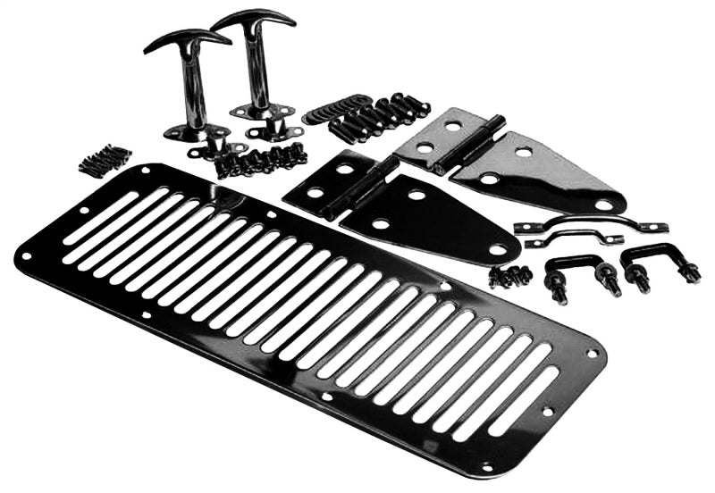 Rampage Hood Vents Rampage 1987-1995 Jeep Wrangler(YJ) Hood Set - Black