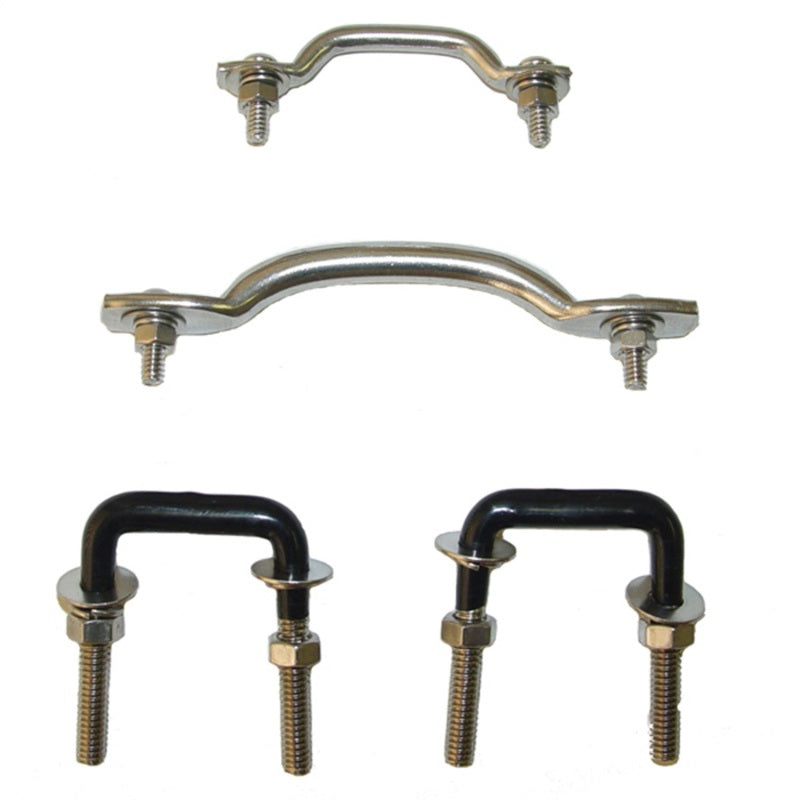 Rugged Ridge Tie Rods Rugged Ridge 55-95 Jeep CJ / Jeep Wrangler Stainless Steel Windshield Tie Down Kit
