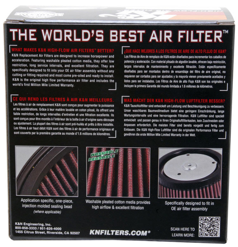 K&N Engineering Air Filters - Drop In K&N Custom Air Filter Round 5-3/8in OD x 4in ID x 2in H