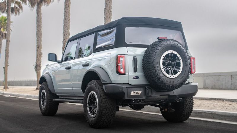 Borla Axle Back Borla 21-22 Ford Bronco 2.7L V6 4WD Touring Axle Back Exhaust w/ Bright Chrome Tips