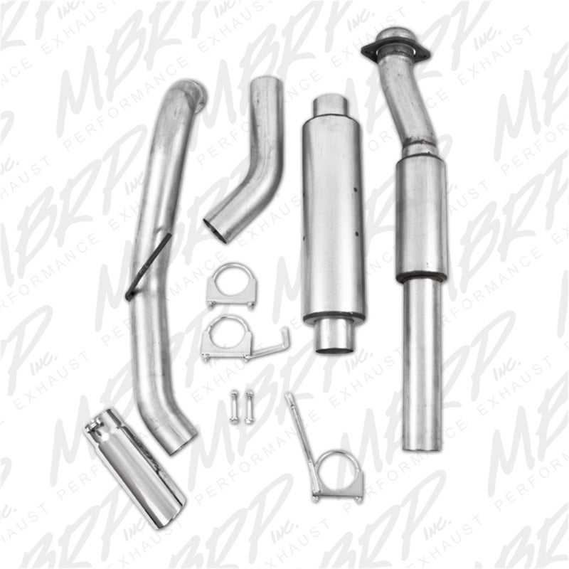 MBRP Catback MBRP 11-13 Ford F150 SVT Raptor 6.2L EC-SB/CC-SB 3.5in Cat Back Single Exit Alum Exhaust System