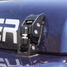 Load image into Gallery viewer, Rugged Ridge Brackets Rugged Ridge 97-06 Jeep Wrangler TJ Black Aluminum Hood Catches