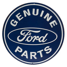 Load image into Gallery viewer, Offroad Trading Company FORD GENUINE PARTS ROUND EMBOSSED TIN SIGN