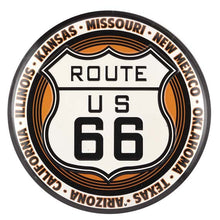 Load image into Gallery viewer, Offroad Trading Company ROUTE 66 EMBOSSED TIN BUTTON